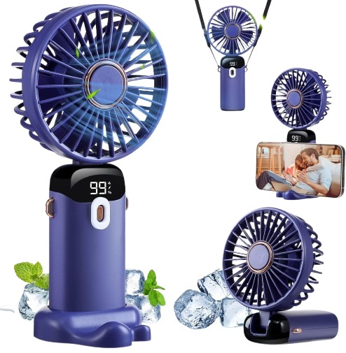 Mini Handheld Fan,USB Rechargeable Portable Fan